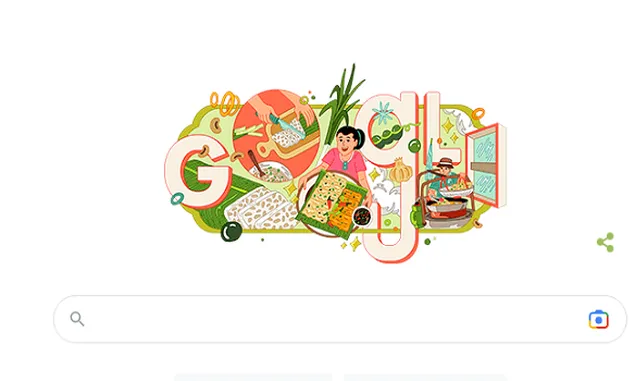 KENAPA Logo Google Berubah Hari Ini? Tema Tempe Mendoan Google Doodle, Nama Ilustrator, Sebab dan Maknanya Apa