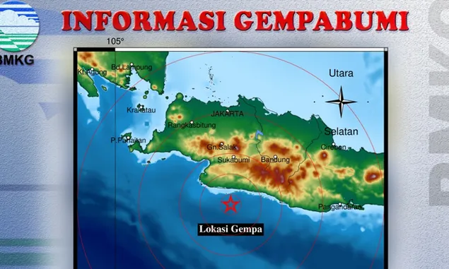 Gempa Magnitudo 4,7 Guncang Sukabumi Hari Ini, Terasa Sampai Bandung