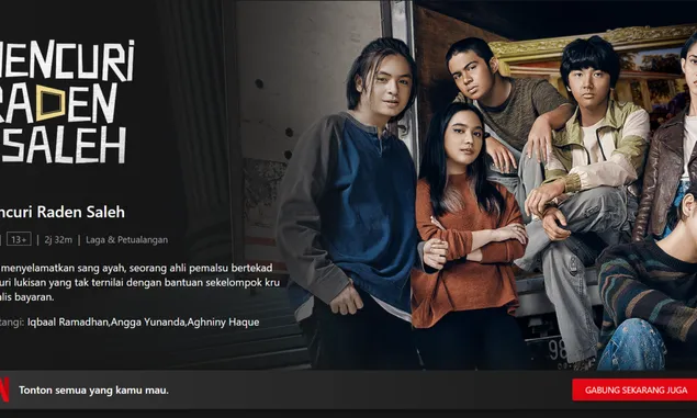 Link Terbaru Nonton Film Mencuri Raden Saleh yang Tayang di Netflix Hari Ini