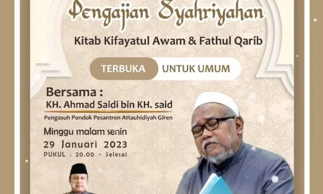 Pesantren Al-Marifah Cirebon Gelar Pengajian Akbar, Hadirkan Putera WALIYULLAH Syekh Said, Romo KH Ahmad Saidi