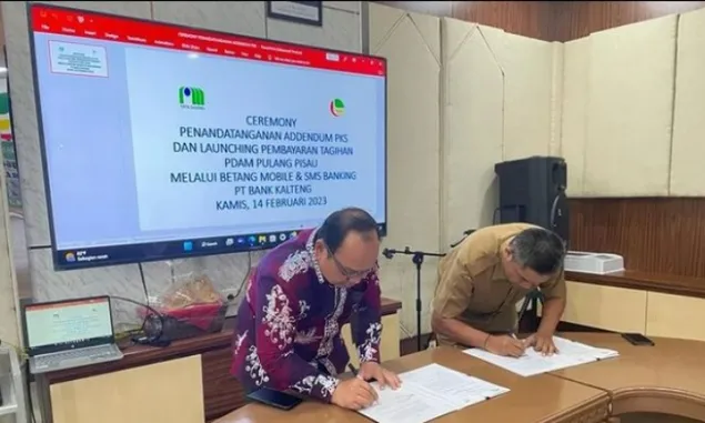 Tingkatkan Kenyamanan Pelanggan, PDAM Pulang Pisau Jalin Kerjasama dengan PT Bank Kalimantan Tengah