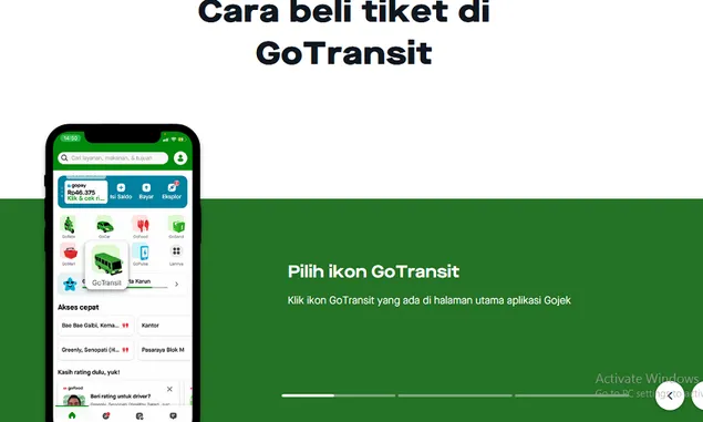 Cara Beli Tiket KRL Solo-Yogyakarta via GoTransit di Aplikasi Gojek Lewat HP Tanpa Antri