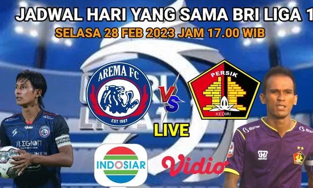 Arema FC vs Persik Kediri BRI Liga 1 Live Dimana dan Jam Berapa? Ini Link Streaming Siaran TV Derby Jatim