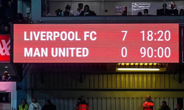 Daftar Kekalahan Terbesar Manchester United Lebih dari 5 Gol