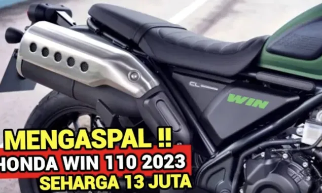 HONDA WIN 2023 Resmi Mengaspal, Tampil Lebih Gendut, Harganya 13 Jutaan Saja Broo!!