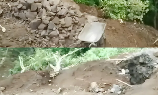 Plengsengan dalam Perbaikan di Jalur Gumitir Penghubung Jember Banyuwangi Kok Longsor Kembali?