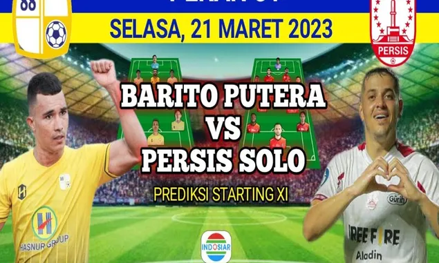 Jadwal Film dan Sepak Bola 21 Maret 2023, Tayang di Stasiun TV Indonesia: Ada Barito Putera vs Persis Solo