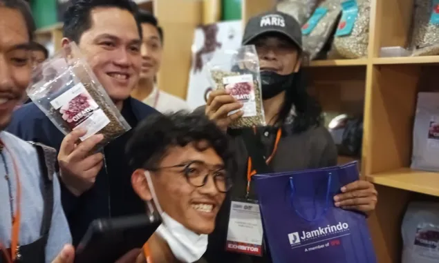 Kopi Cibatu Garut Ikuti Indonesia Coffee Featival di Kemayoran Jakarta, Erick Thohir Apresiasi 