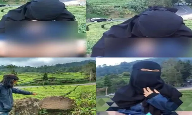 Sosok Wanita Bercadar di Ciwidey yang Link Videonya Viral di Medsos Pasca Adegan Pamer Kelamin