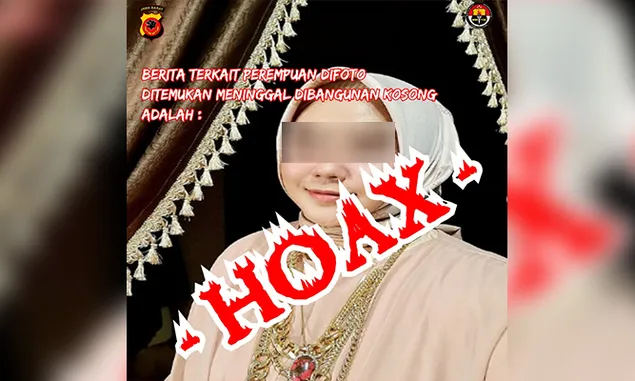 HOAX Penemuan Mayat Wanita di Bangunan Kosong Pangalengan Kabupaten Bandung