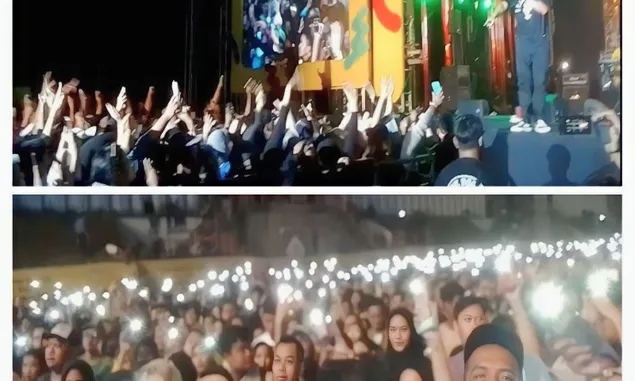 Ribuan Anak Muda Bergoyang di Konser Collabonation Tour Bantul