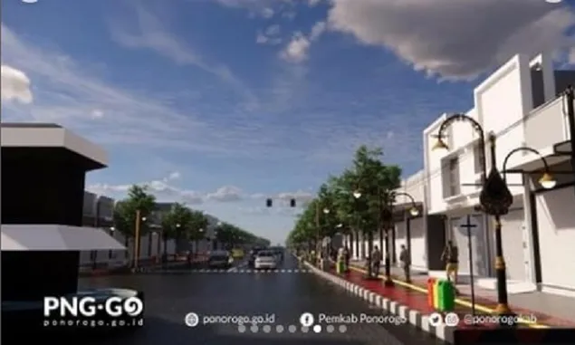 Siap-siap Warga Ponorogo, Jalan Gajah Mada Segera Dipercantik Juli Sudah Mulai Dikerjakan