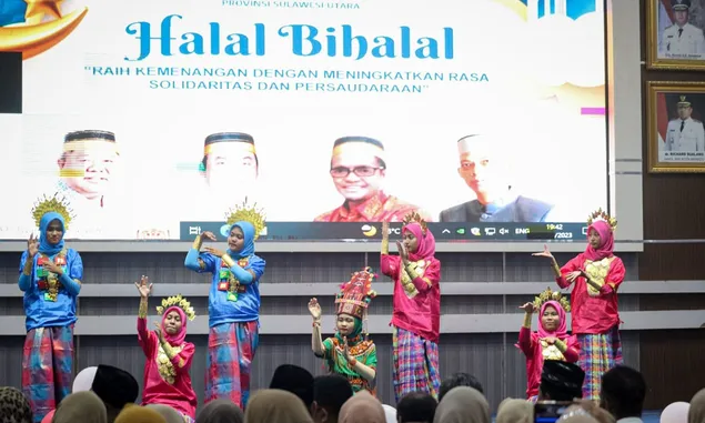 Tarian Padupa Meriahkan Halal Bihalal KKSS Sulawesi Utara