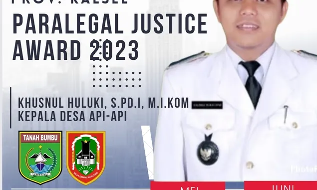 Masuk Nominasi Paralegal Justice Award 2023, Kades Api-Api Khusnul Huluki Berharap Dukungan Masyarakat