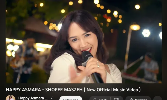 Belum Ada Seminggu Sejak Diluncurkan, Lagu Happy Asmara “Shopee Maszeh” Viral Bikin Geger Netizen