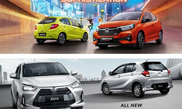Dilema Beli Mobil Baru? Cek Perbandingan Harga dan Spesifikasi Antara Toyota Agya 2023 Honda Brio RS 2023