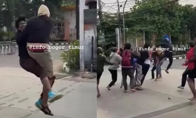 Viral! Tawuran Pelajar dengan Tangan Kosong di Bogor, Begini Respons Polisi