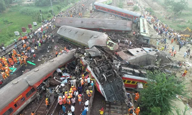 Kecelakaan Maut Kereta Api di India Makan Korban 288 Jiwa