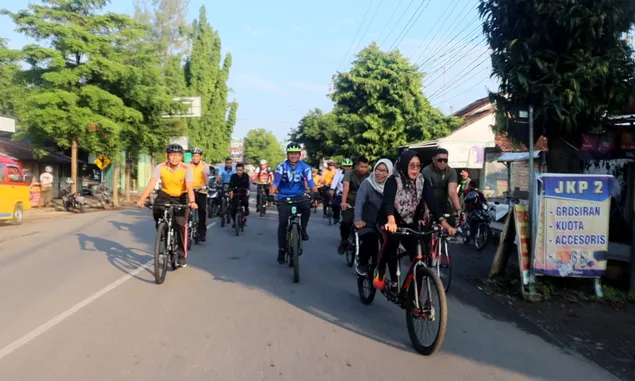 HUT ke 77 Bhayangkara, Polres Tegal Gelar Tesla Fun Bike Presisi