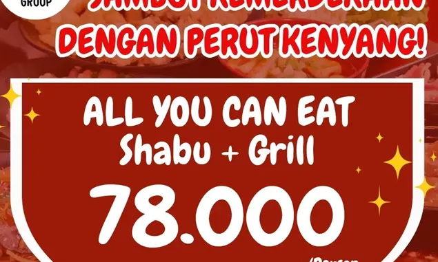 Promo Kemerdekaan! All You Can Eat Shabu Plus Grill di Wangja Korean BBQ Ayce Cuma Rp78 Ribu