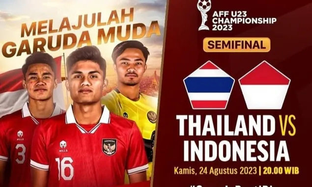 Link Live Streaming Indonesia Vs Thailand Semifinal AFF U-23, Kick Off 20.00 WIB