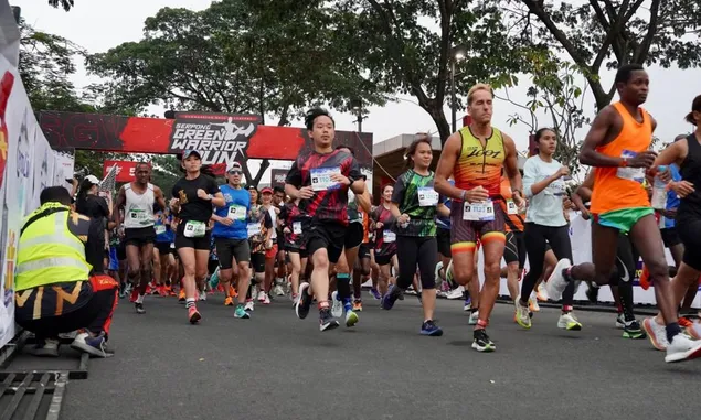 Diikuti Sejumlah Negara, 2.500 Peserta Adu Rintangan Serpong Green Warrior Run 2023