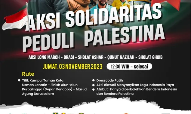 Aksi Solidaritas Peduli Palestina di Purbalingga Sebagai Bentuk Kepedulian Masyarakat