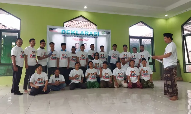 Tulus pada Warga NU, Generasi Muda Nahdliyin Gunungkidul Deklarasikan Prabowo-Gibran