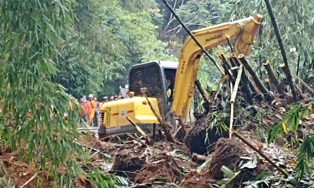 UPDATE Longsor Cimanggu Cilacap: Satu Warga Tertimbun, 7 Pohon Besar Tumbang Halangi Proses Pencarian