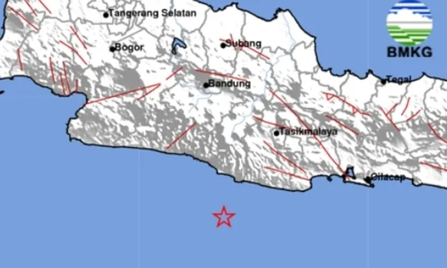 Tasikmalaya Diguncang Gempa M3.2 Hari Ini 22 Februari 2024, BMKG: Pusat Gempa Berada di Laut