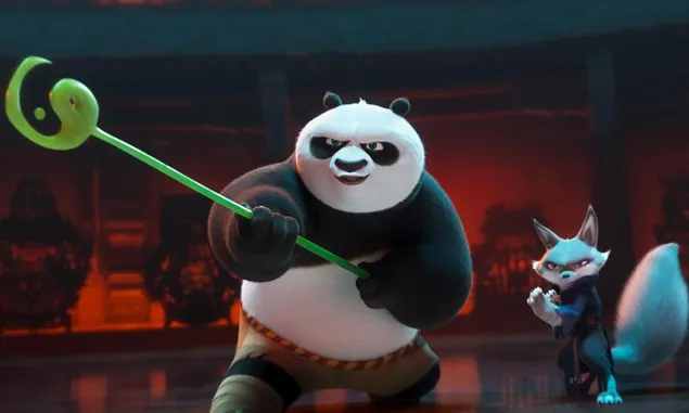 Ngabuburit di Ramadhan 2024, Nonton Film Kung Fu Panda 4 Kisah Petualangan Pendekar Naga Po si Panda Lucu