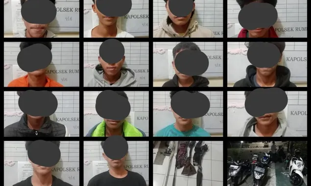 14 Remaja Diamankan Polisi Usai Terciduk Hendak Tawuran di Bogor