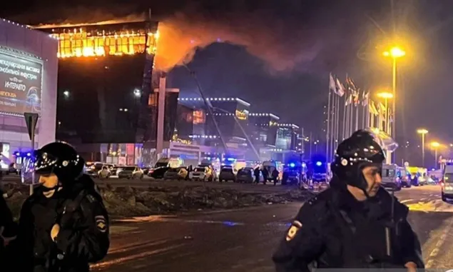 Sedikitnya 60 Tewas dan 147 Cedera dalam Serangan Teroris di Gedung Konser Dekat Moskow Rusia