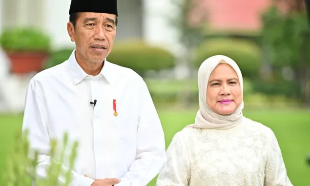 Presiden Jokowi dan Ibu Iriana Ucapkan Selamat Idul Fitri 1445 H Secara Virtual dari Istana Negara Jakarta