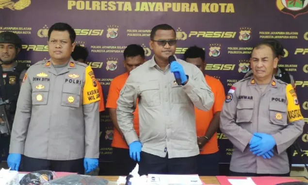 Spesialis Pencuri Motor di Jayapura Berhasil Ditangkap, Lengkap dengan Penadahnya