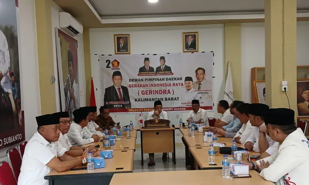 DPD Gerindra Kalbar GELAR Rapat Konsilidasi Persiapan Pilkada Serentak 2024,& Acara Halal Bihalal 