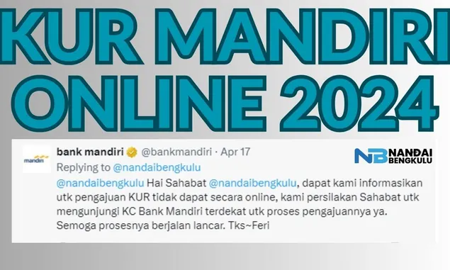 Pinjaman KUR Bank Mandiri Online, Emang Bisa? Simak Cara Pengajuan KUR Mandiri 2024 di Sini..