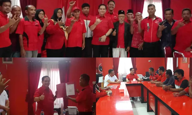 Ambil Formulir Bacalon Bupati di PDI Perjuangan, Azwardy Azhar Siap Maju di Pilkada Belitung 2024