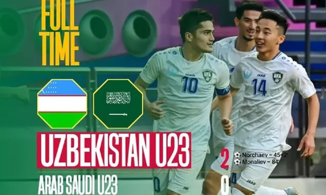 Bungkam Arab Saudi, Uzbekistan Tantang Indonesia di Semifinal Piala Asia U23