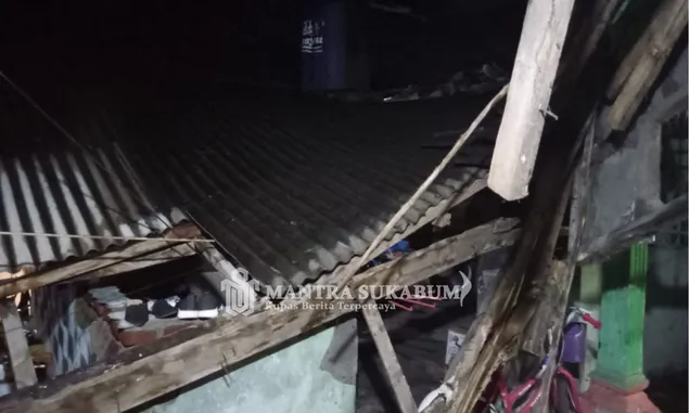 Gempa Garut, Satu Rumah Warga di Kabupaten Sukabumi  Roboh