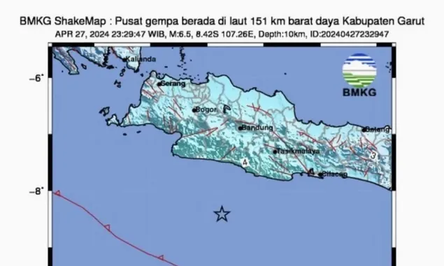 BMKG Sebut Penyebab Gempa Tektonik adalah Deformasi Batuan di Jawa Barat