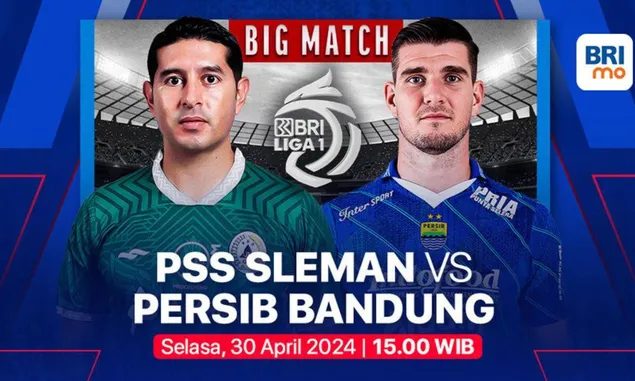 Line Up Pemain Persib Bandung vs PSS Sleman di BRI Liga 1 Hari Ini, Kick Off Baru Mulai Lengkap Ada Link Nonto