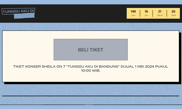 Hari ini Jadwal War Tiket Konser Sheila on 7 di Bandung, Perhatikan Syarat dan Ketentuannya Agar Tak Kecewa