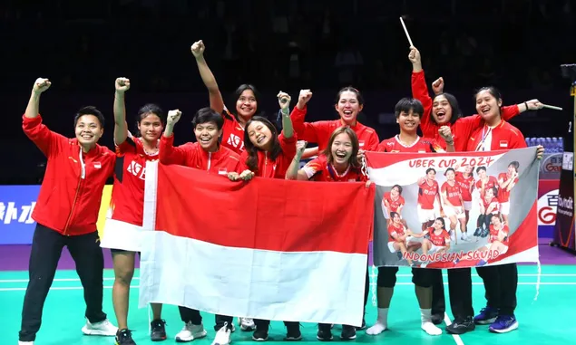 Kalah dari Cina, Tim Uber Cup Indonesia Tetap Bangga karena Gondol Medali Perak setelah Penantian 16 Tahun