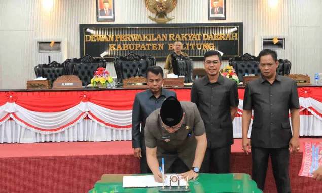 DPRD Belitung Gelar Sidang Paripurna Rekomendasi LKPJ Bupati Belitung 2023