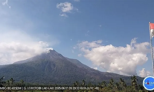Status Gunung Api Lewotobi Laki-laki Kembali Naik ke Level Awas, Kegempaan Meningkat Signifikan