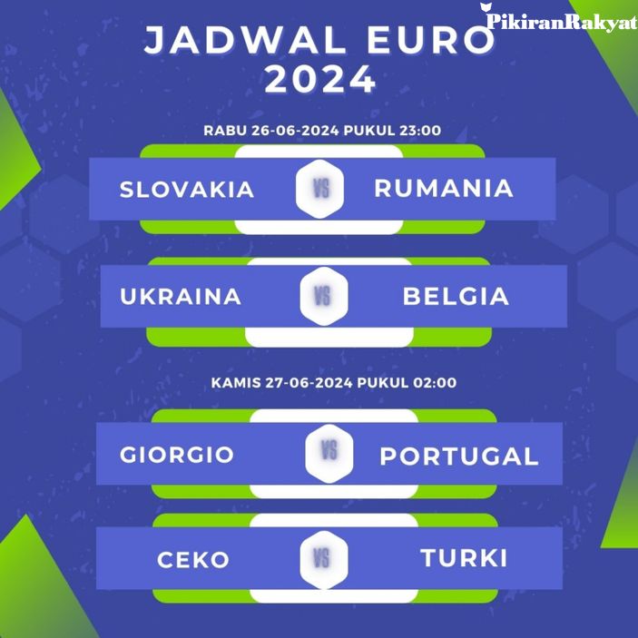 Ini Dia! Jadwal Lengkap Pertandingan UEFA Euro 2024 Telah Diumumkan
