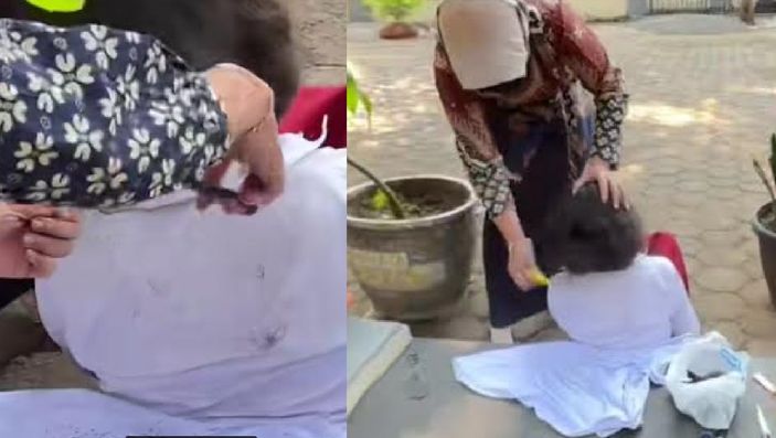 Viral! Guru SD Ini Bantu Bersihkan Kutu dari Rambut Muridnya, Banjir Pujian dari Warganet