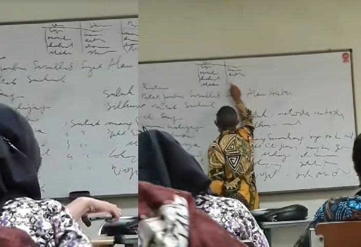 Kocak! Mahasiswi Ini Dibuat Kebingungan Gara-gara Tulisan Dosen di Papan Tulis, Auto Ogah Nulis