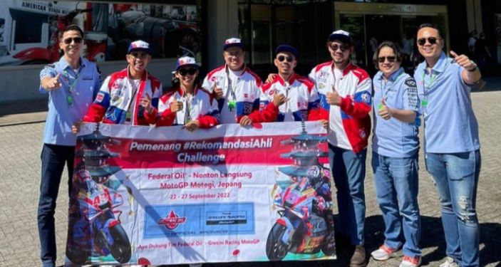Keseruan Konsumen Federal Oil Nonton MotoGP Ke Jepang, Ada yang Ngintip Paddock Gresini Racing